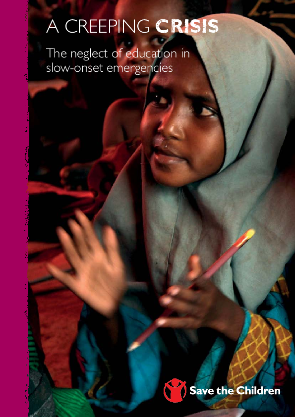 A Creeping crisis The neglect of education in slowonset emergencies