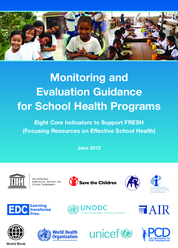 Monitoring and Evaluation Guidance for School Health Programs Eight