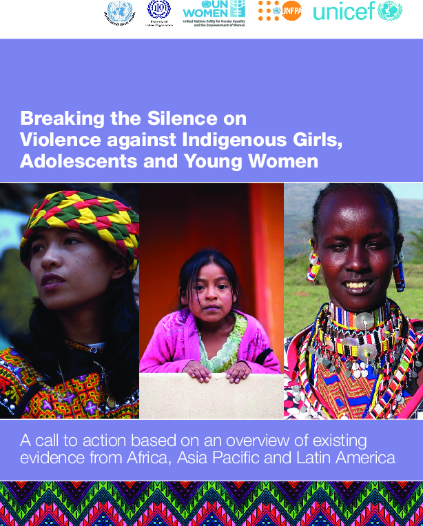 Breaking The Silence On Violence Against Indigenous Girls Adolescents And Young Women A Call