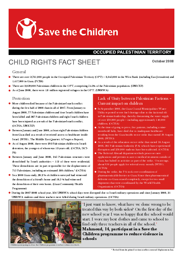 Child rights fact sheet