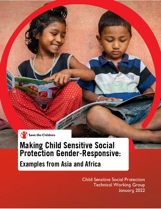 Making Child-Sensitive Social Protection Gender-responsive