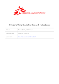 Qualitative research methodology