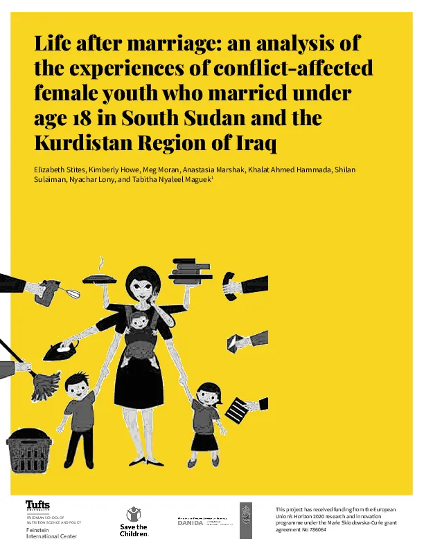 Life after Marriage: An analysis of the experiences of conflict-affected female youth who married under age 18 in South Sudan and the Kurdistan region of Iraq