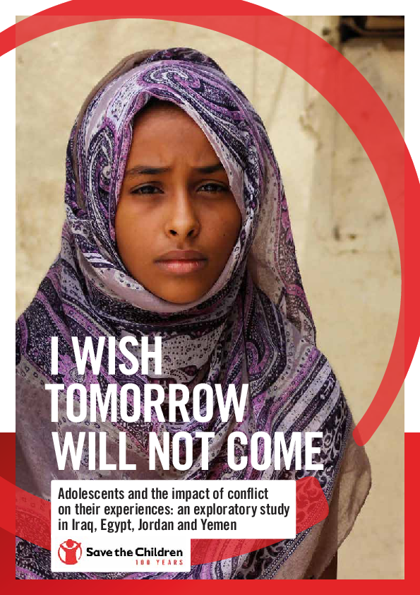 I Wish Tomorrow Will Not Come: Adolescents and the impact of conflict on their experiences