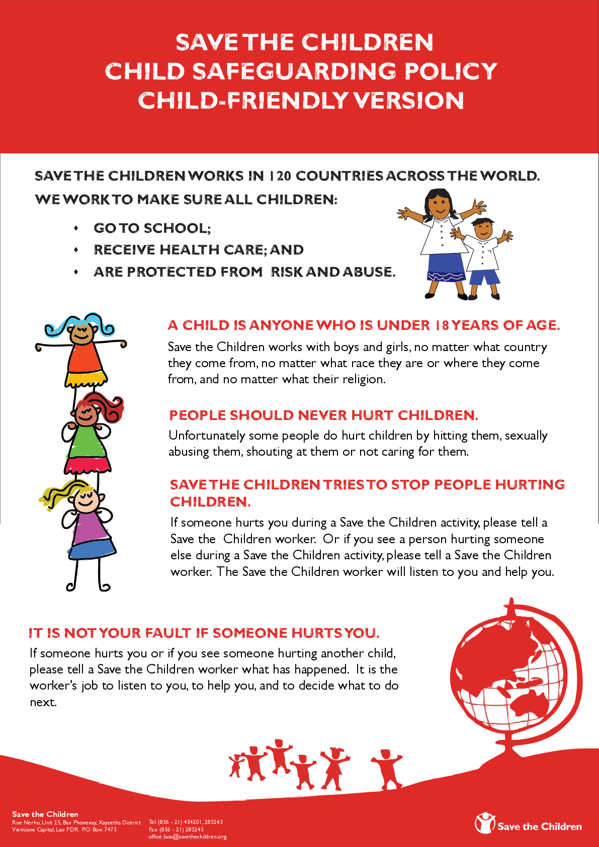 Save the Children Child Safeguarding Policy Child-Friendly Version ...