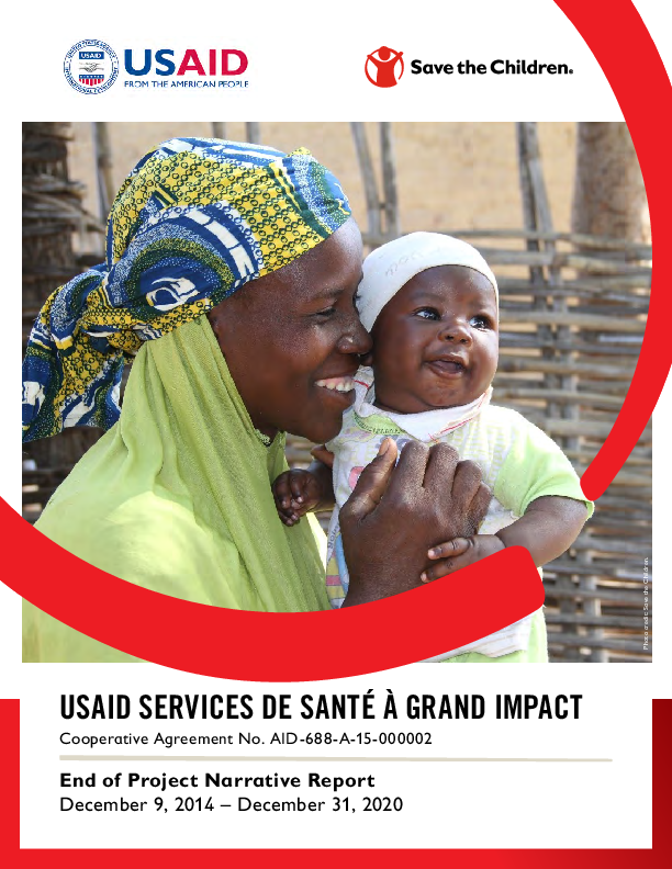 USAID Services de Santé à Grand Impact: End of project narrative report