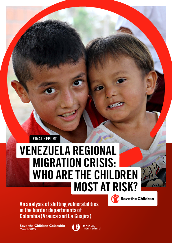 Venezuela Regional Migration Crisis: Who are the children most at risk?