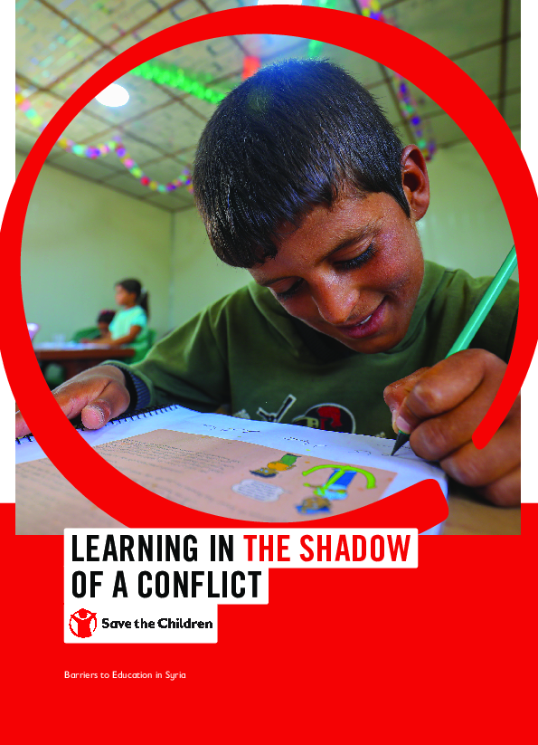 Learning in the Shadow of a Conflict: Barriers to education in Syria