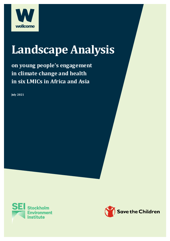 Landscape Analysis on Young People’s Engagement in Climate Change and Health in Six LMICs in Africa and Asia