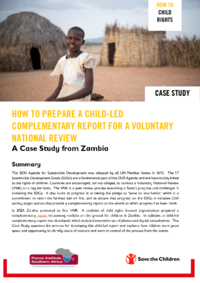 How To Prepare a Child-Led Complementary Report for a Voluntary National Review: A case study from Zambia